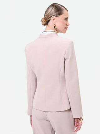 Giacca tortora beige con dettaglio catena