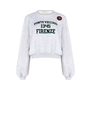 Grey Melange Firenze 1345 Sweatshirt