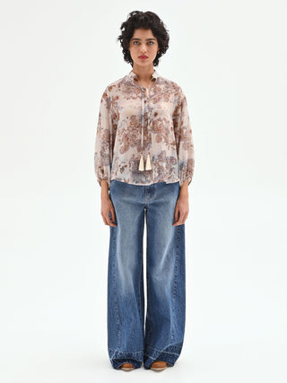 Paisley print blouse