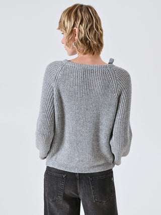 Lurex Sweater with Bow