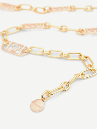Cintura a catena oro con logo