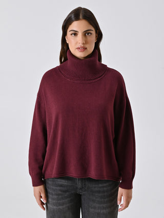 Maglione Curvy Bordeaux
