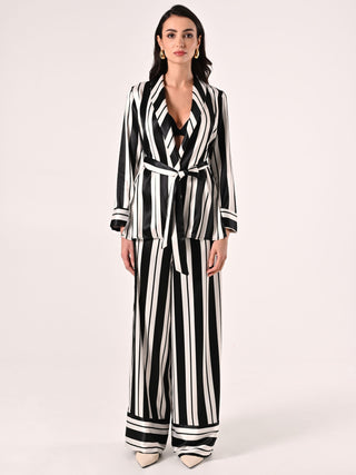 Black & White Light Striped Jacket