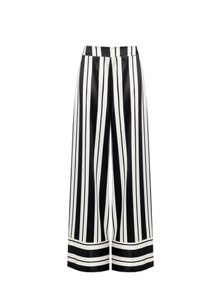 Gestreifte Hose in Black & White