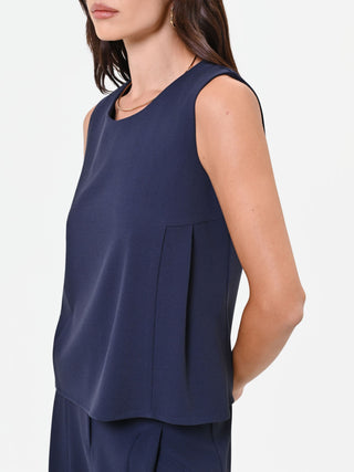 Essential Navy Crew-Neck Top