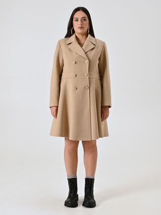 Curvy Camel Coat