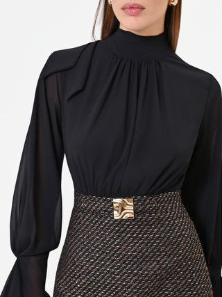 Einfarbiges Kleid