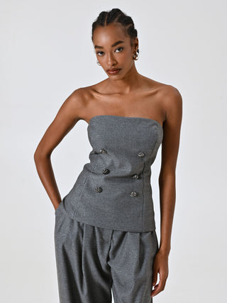 Herringbone Top with Lurex Thread