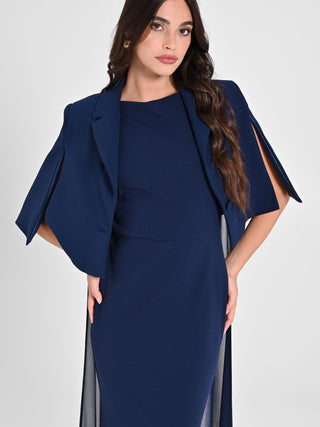 Cape with Covered Button