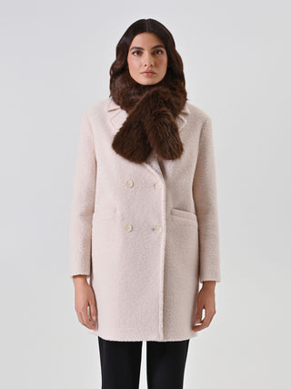 Brown Faux Fur Scarf