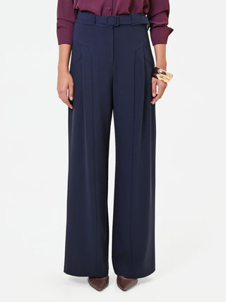 Pantalone palazzo blu navy