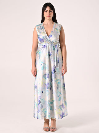 Robe longue curvy imprimé fleuri