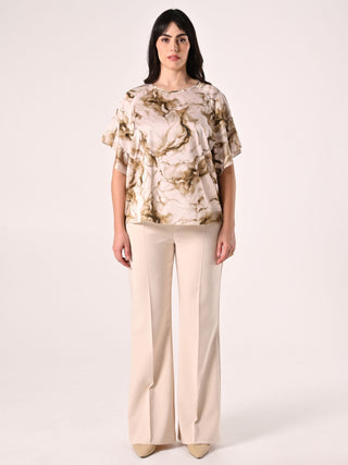 Marmorisierte Curvy-Bluse