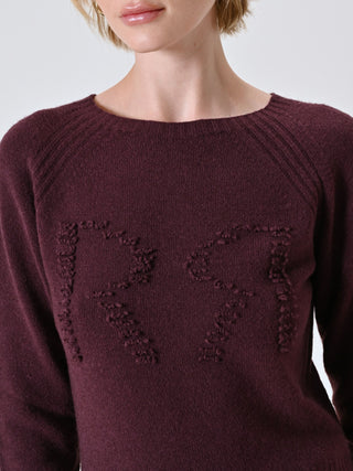 Maglione Bordeaux Logo RR