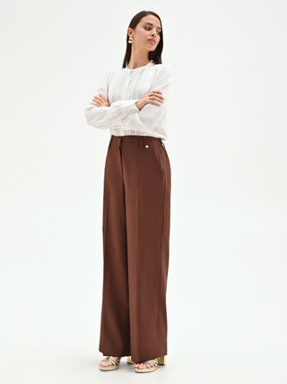 Chocolate Linen Trousers