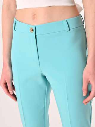 Pantalon en tissu technique vert d’eau