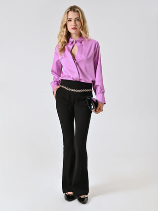 Black Flared Trousers