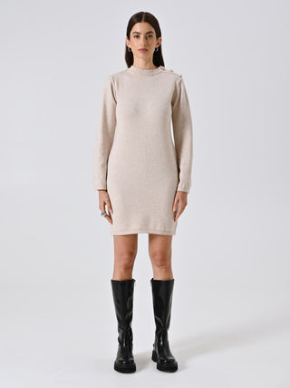 Abito in Maglia Beige