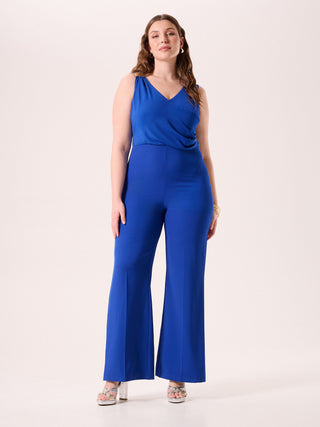 Curvy China Blue Jumpsuit