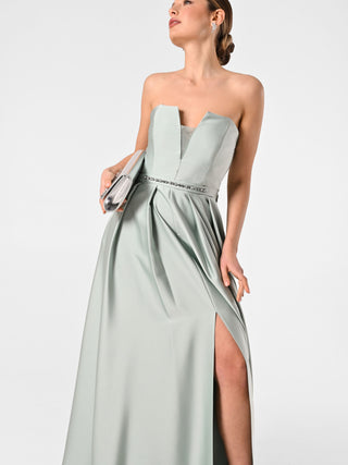Rinascimento Atelier Sage Green Dress with Full Skirt